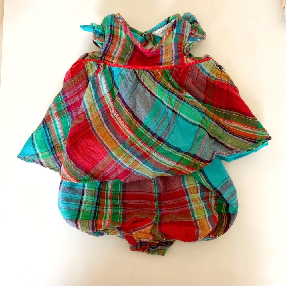 Ralph Lauren matching top and bloomers.